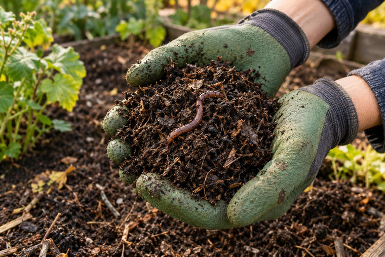 Gartenboden verbessern: mit Kompost zu mehr Humus