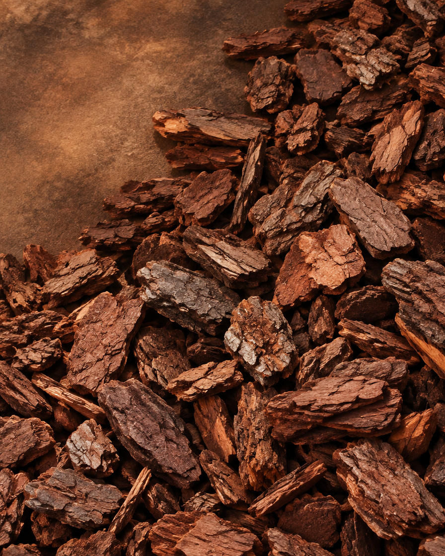 Rindenmulch und Pinienrinde kaufen