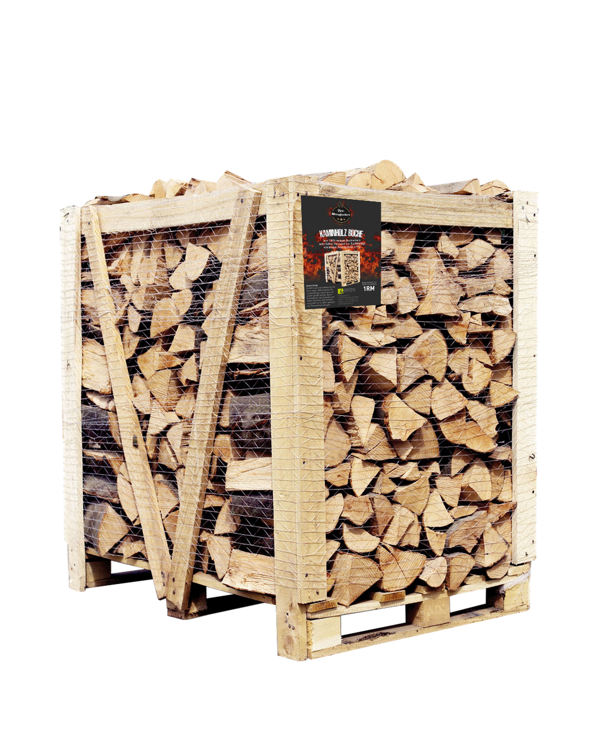 Brennholz Buche 25 cm, ofenfertig gestapelt
