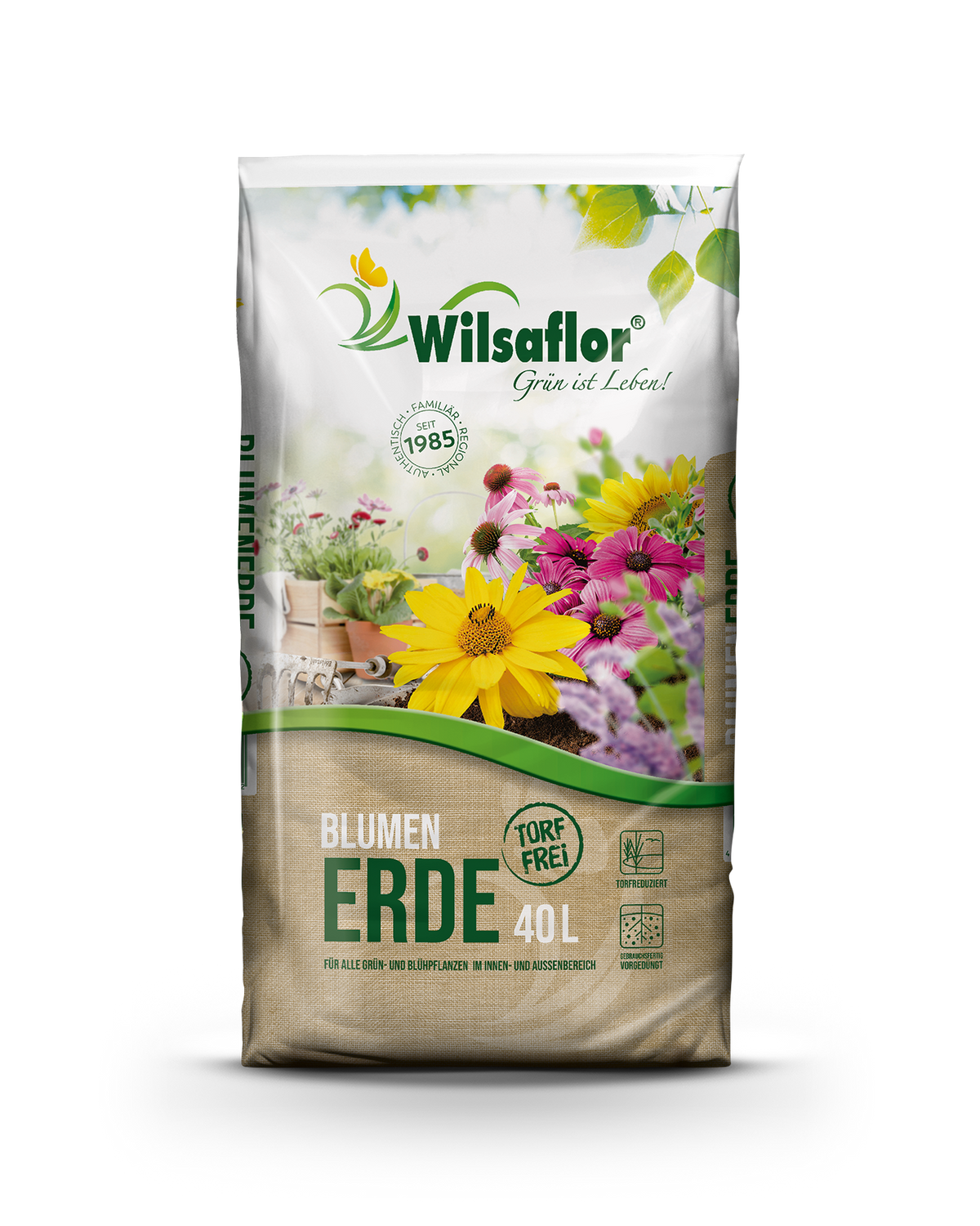 Wilsaflor torffreie Blumenerde im Sack