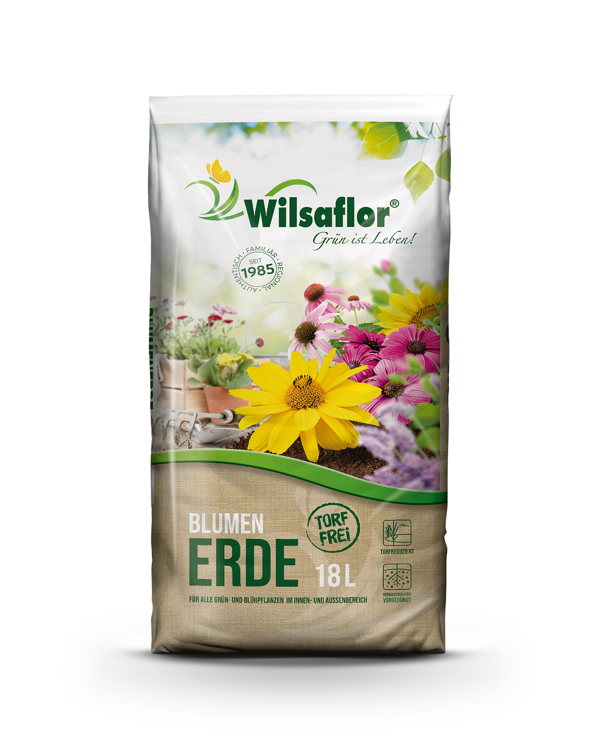 Wilsaflor torffreie Blumenerde im Sack